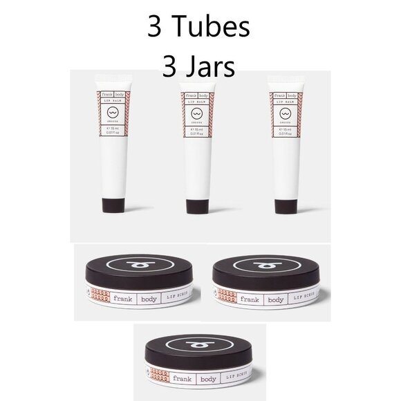 Frank Body Lip Balm Smooth & Lip Scrub 3 Each